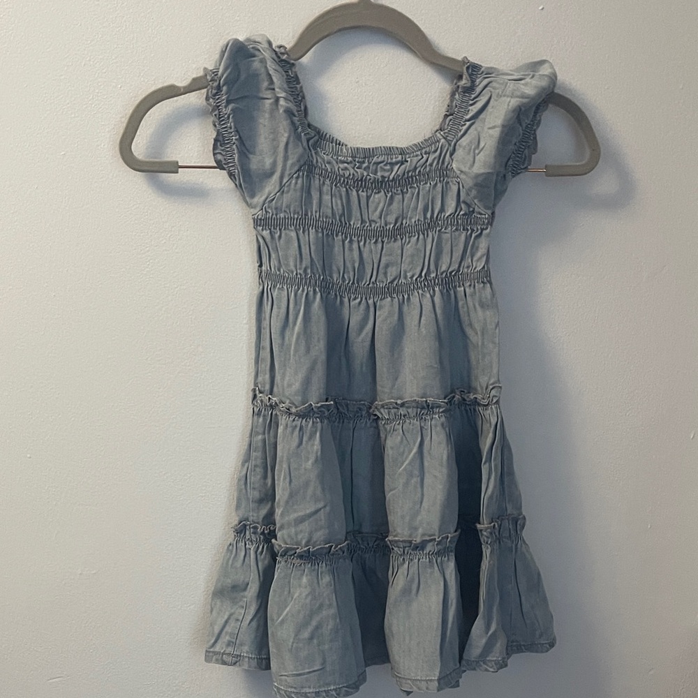 Mayoral chambray denim summer dress NWT 6T